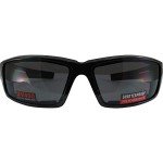 Sly Padded Motorcycle Sunglasses - Gloss Black Frames