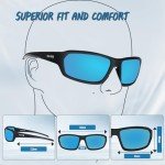 Polarized Motorcycle Sunglasses with Foam Padding