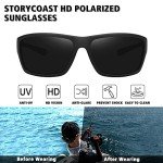 STORYCOAST Polarized Sports Sunglasses - 2 Pack