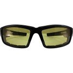 Sly Padded Motorcycle Sunglasses - Gloss Black Frames