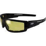 Sly Padded Motorcycle Sunglasses - Gloss Black Frames