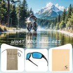 Polarized Motorcycle Sunglasses with Foam Padding