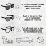 Auto-Tint Clear-to-Grey Motorcycle Sunglasses