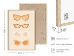 Peach Aesthetic Wall Art - Designer Sunglasses Decor