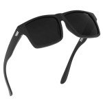 Matte Black TR90 Polarized Designer Sunglasses