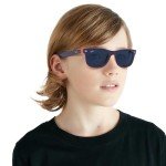 Ray-Ban Kids Blue On Orange Square Sunglasses