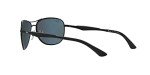 Ray-Ban Men's Matte Black Aviator Sunglasses, Polarized