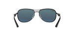Ray-Ban Men's Matte Black Aviator Sunglasses, Polarized
