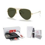 Ray-Ban Aviator Large Metal Sunglasses with iWear Kit