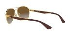 Ray-Ban RB3549 Gold Polarized Aviator Sunglasses