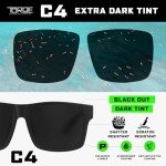 Matte Black TR90 Polarized Designer Sunglasses