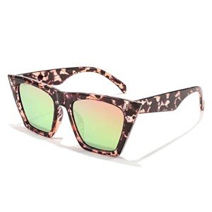Trendy Vintage Square Cat Eye Sunglasses for Women