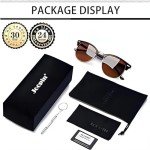 Joopin Trendy Brown Polarized Half Frame Sunglasses
