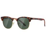 AEVOGUE Polarized Semi Rimless Retro Sunglasses