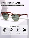 AEVOGUE Polarized Semi Rimless Retro Sunglasses