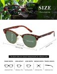 AEVOGUE Polarized Semi Rimless Retro Sunglasses