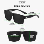 Matte Black TR90 Polarized Designer Sunglasses