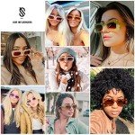 Trendy 90s Retro Nude Rectangle Sunglasses