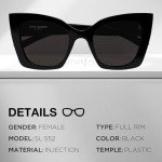 Saint Laurent Cat-Eye Sunglasses with Eyewear Kit