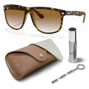 Ray-Ban RB4147 Boyfriend Square Sunglasses Bundle