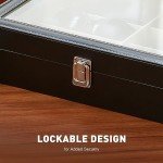 Leather Sunglasses Organizer with 8 Slots