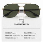 Ray-Ban RB3699 Square Sunglasses with Eyewear Kit