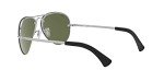 Ray-Ban Silver Green Mirrored Aviator Sunglasses