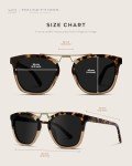 WearMe Pro Vintage Polarized Large Square Sunglasses
