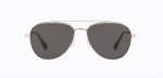 Oliver Peoples RIKSON Silver Sunglasses with Blue Lenses
