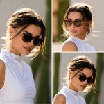 WearMe Pro Women's Retro Polarized Round Sunglasses