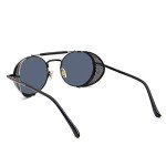 Vintage Round Steampunk Sunglasses with UV400 Protection
