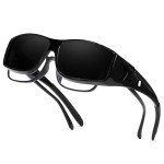 Myiaur Cat.4 Polarized Dark Sunglasses for Over Glasses