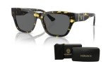 Versace VE4457 Havana Dark Grey Square Sunglasses