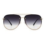 VIVIENFANG Trendy Oversized Aviator Sunglasses for Women