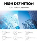 Retro Round Sunglasses with Double Bridge - Gold Frame