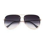 VIVIENFANG Trendy Oversized Aviator Sunglasses for Women
