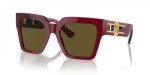 Versace Bordeaux Frame Sunglasses with Brown Lenses