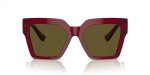 Versace Bordeaux Frame Sunglasses with Brown Lenses