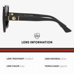 Gucci GG0632S Oversize Square Designer Sunglasses