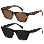 ANDWOOD Cat Eye Vintage Sunglasses for Women