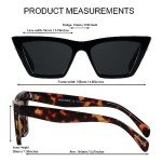 ANDWOOD Cat Eye Vintage Sunglasses for Women
