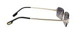 Flawless Gold Rimless Clear Lens Eyeglasses