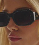 Quay Women's Black Square Sunglasses with UV Protection