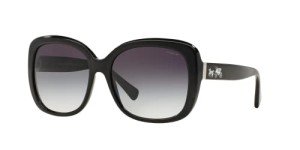 Coach HC8158 Black and Grey Gradient Sunglasses