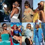 Trendy Oversized Silver Mirrored Sunglasses for All