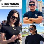 Stylish Square Sunglasses with Mirror Lens - Matte Black