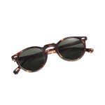 CANYEUX Vintage Round Polarized Sunglasses - Tortoise Frame
