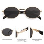 Trendy UV400 Retro Oval Sunglasses for All
