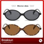 Breaksun Retro Oval Sunglasses - 90s Vintage Style