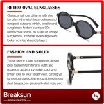 Breaksun Retro Oval Sunglasses - 90s Vintage Style